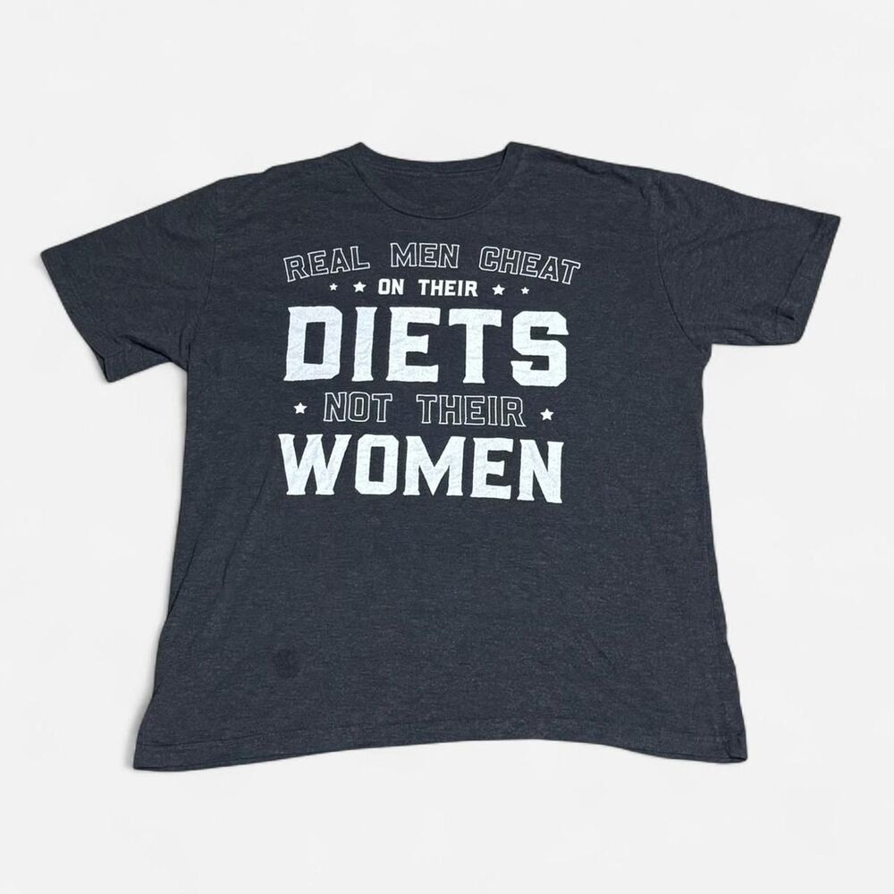 Black cotton funny T shirt (width 21in, length 26-1/2in) T shirt